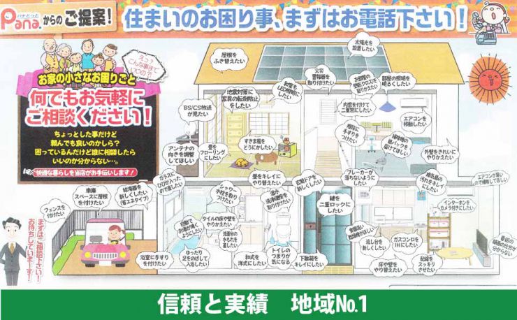 リフォーム 美祢市美東町リフォーム パナどっとかわもと美東店リフォーム